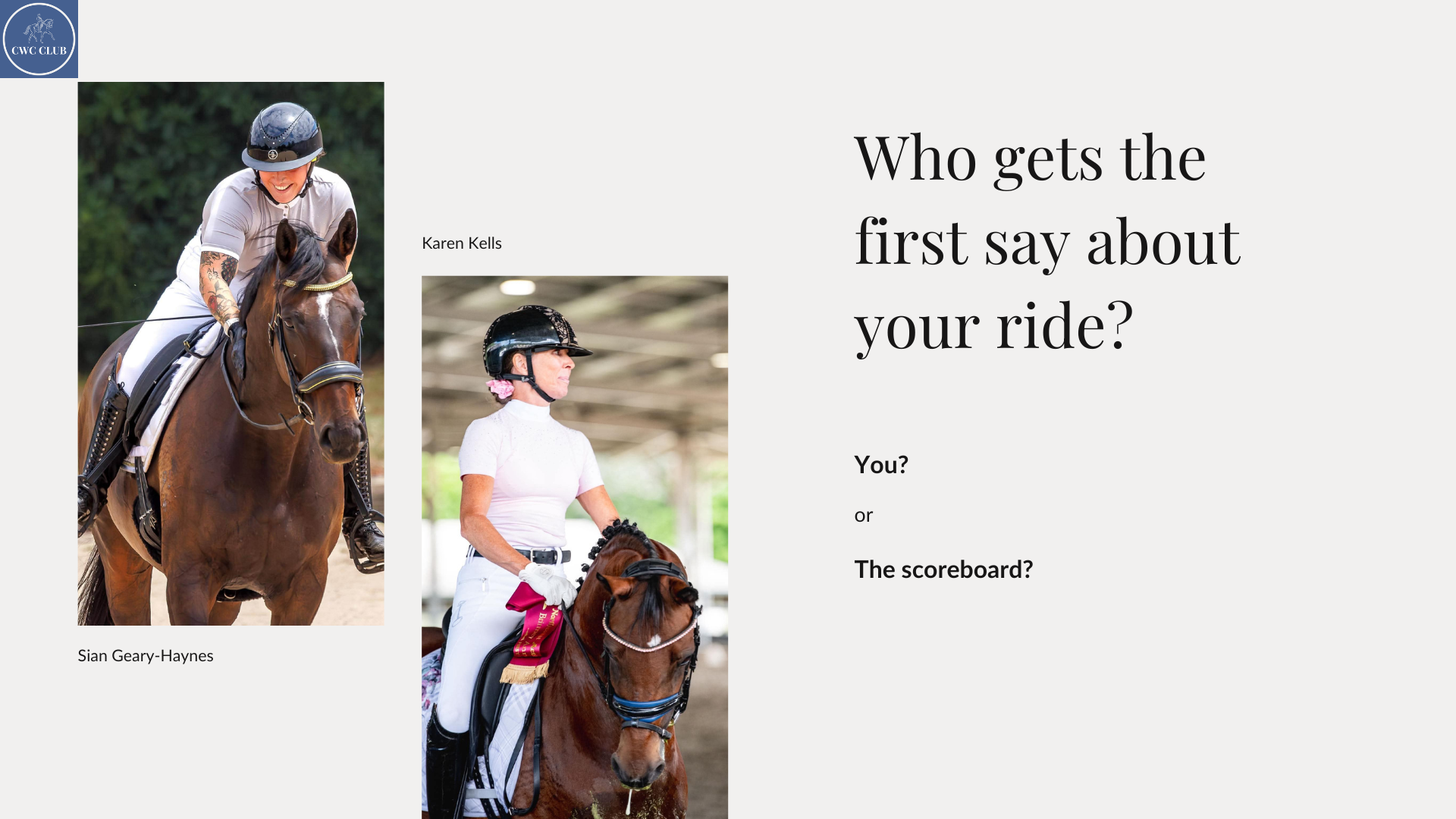 Dressage Competition Scores